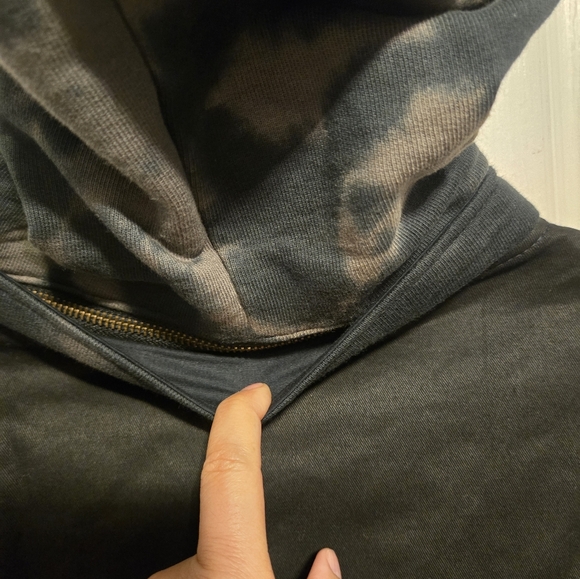 NWT PIECES MOTORCYCLE JACKET SMOKE DYE SIZE M COLOR BLACK - Picture 10 of 16